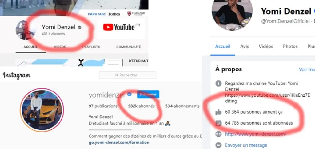 Yomi Denzel youtube Facebook Instagram