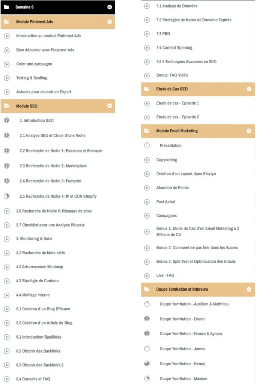 Yomi Denzel ECOM PRO modules week 6 Pinterest Ads, SEO module and case study, Email Marketing module and YomNation Cup with Interview