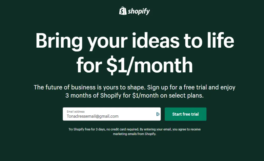 Comment créer une boutique avec l'essai gratuit de Shopify ?