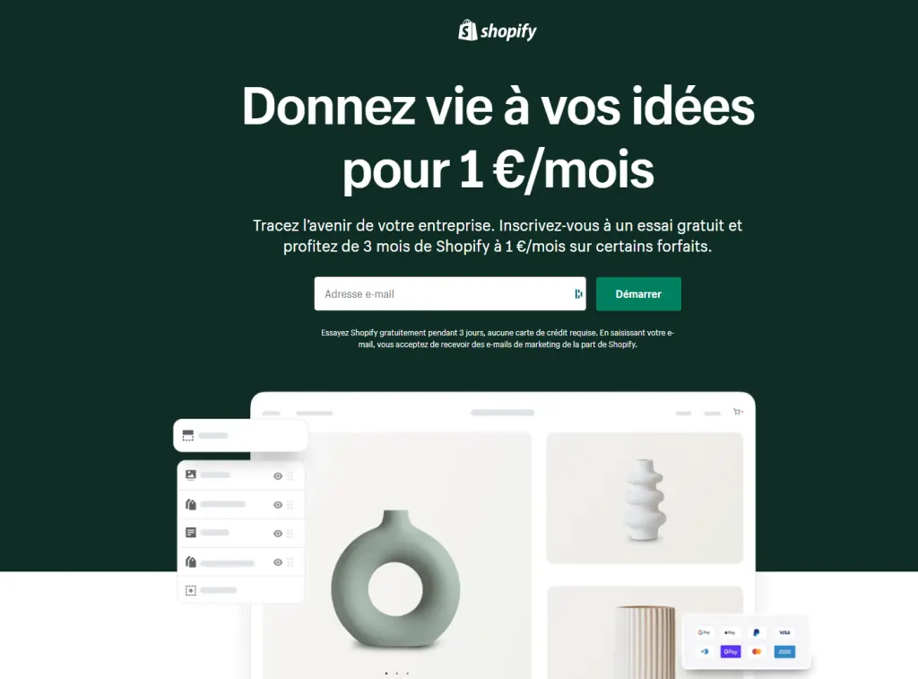 Shopify $1 Take advantage of Shopify: 3 months trial for $1, my opinion