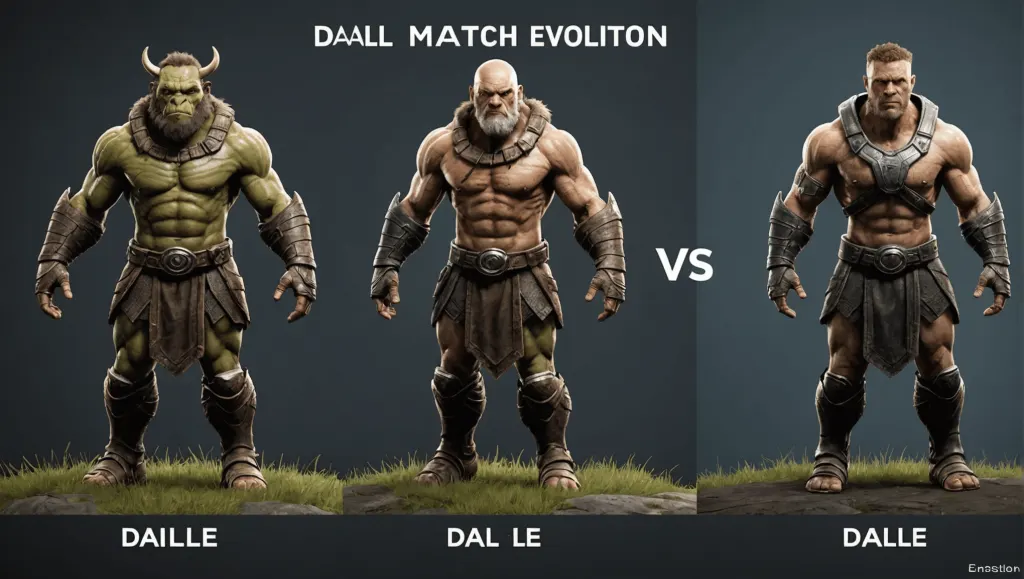 discover the evolution over 3 years of the match dall-e 3 against dall-e 1. an exceptional confrontation between two versions of dall-e, the revolutionary AI of openai.