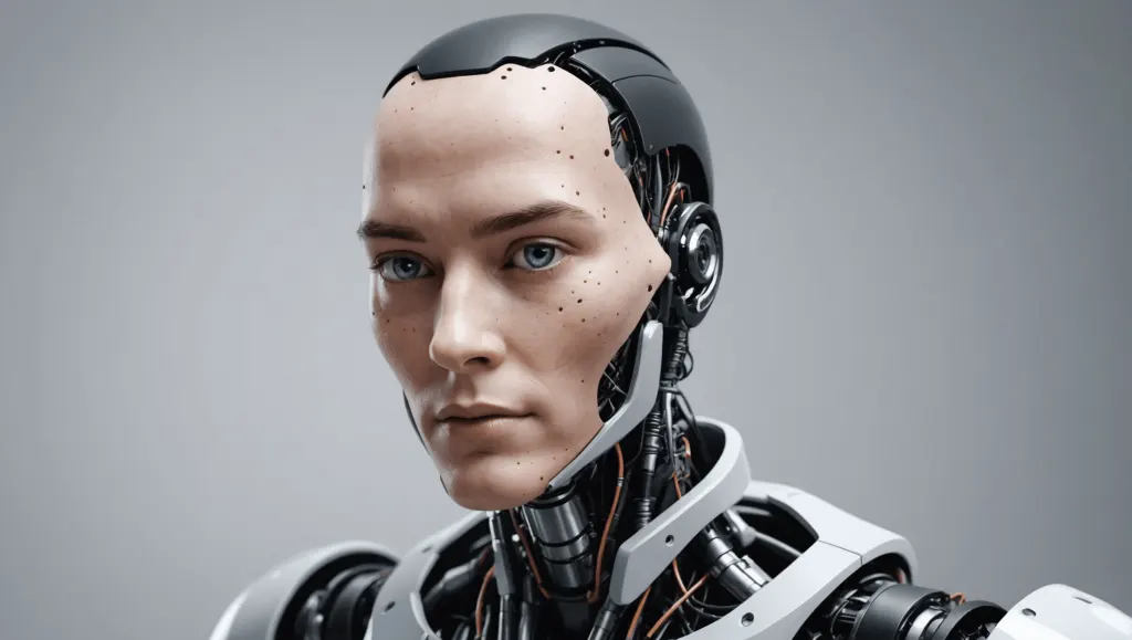 découvrez un robot révolutionnaire avec un visage en peau synthétique, une avancée étonnante dans le domaine de la robotique.