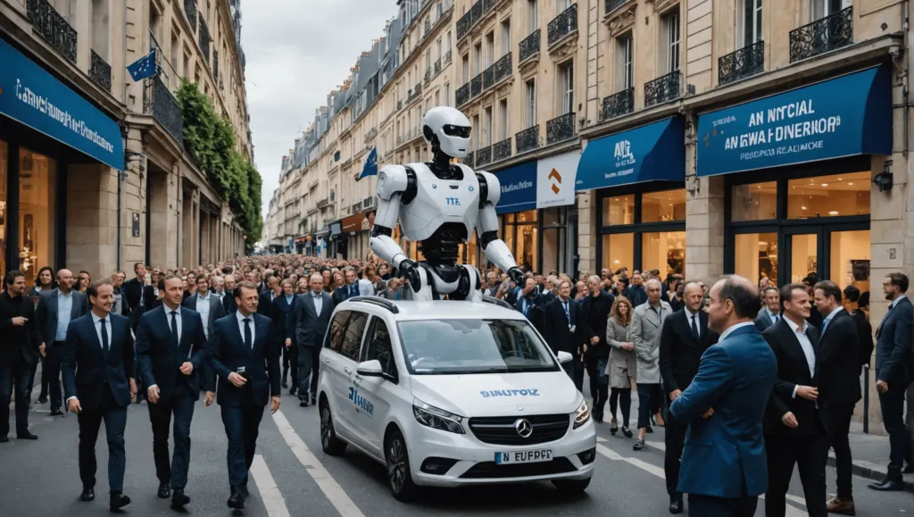 discover how an artificial intelligence is running for office in a country neighboring France.