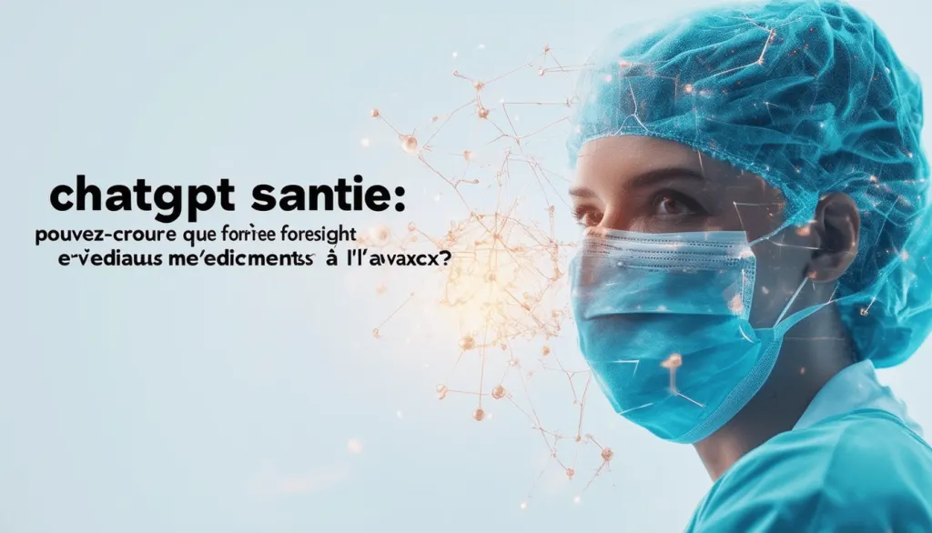 découvrez comment chatgpt santé utilise foresight pour prédire les événements médicaux à l'avance. apprenez-en plus sur cette avancée révolutionnaire en médecine.