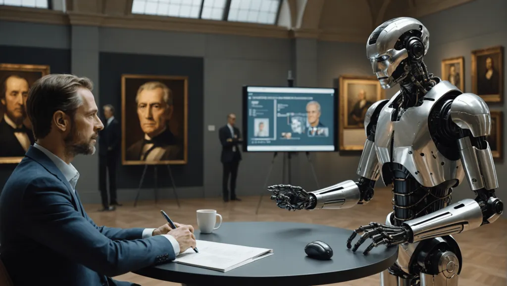 discover how the director of a famous museum encourages artists to incorporate artificial intelligence into their creative approach to push the boundaries of contemporary art.