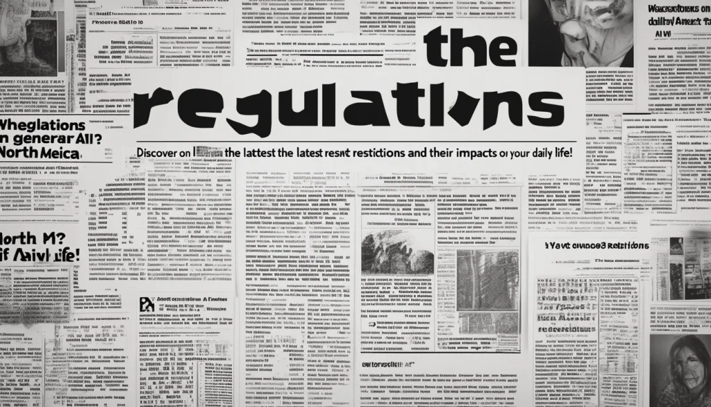 learn about generative AI regulations in North America and their impacts on your daily life. stay informed of the latest restrictions to better understand developments in this area.