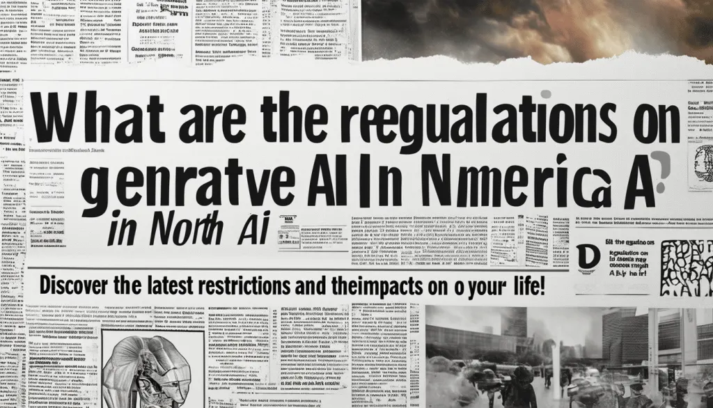 discover the latest restrictions and their impacts on your daily life related to generative AI regulations in North America.