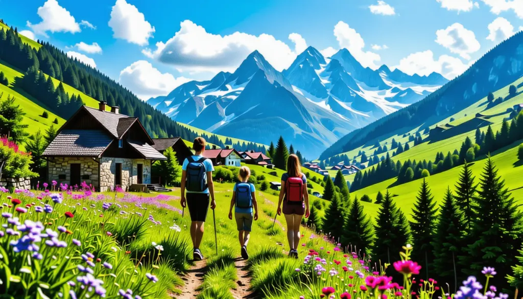 découvrez les paysages à couper le souffle des pyrénées en famille avec une randonnée accessible depuis l'un des plus beaux villages de la vallée d'ossau. une aventure inoubliable au cœur de la nature!