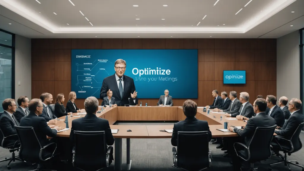 discover bill gates' tips for improving the effectiveness of your meetings. Gentlemen managers and executives, adopt this essential tip to maximize your exchanges and increase productivity.