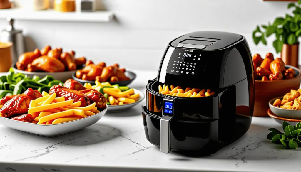 découvrez la friteuse sans huile ninja, alliant performance et santé, maintenant à un tarif exceptionnel chez électro dépôt. profitez d'une cuisson croustillante et savoureuse sans matières grasses superflues pour des plats délicieux au quotidien.