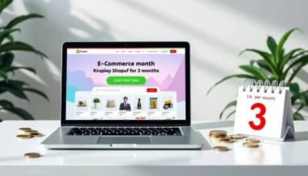 profitez de shopify à seulement 1 euro par mois pendant 3 mois et lancez votre boutique en ligne facilement avec une offre exclusive limitée.