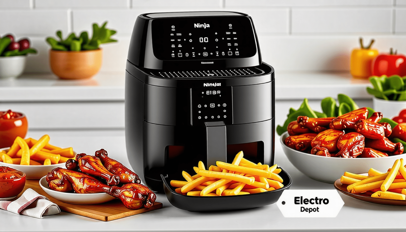 découvrez l'incroyable friteuse sans huile ninja chez électro dépôt à un prix imbattable ! profitez d'une cuisson saine et savoureuse de vos plats préférés sans compromis. commandez maintenant pour une cuisine pratique et délicieuse !